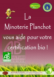 La minoterie Planchot vous aide pour votre certification bio !